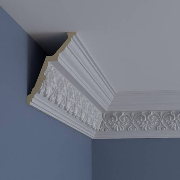 Ekena Millwork 7/8 in. x 55 in. x 3-1/2 in. Polyurethane Bedford Crosshead  Moulding CRH03X55BE - The Home Depot