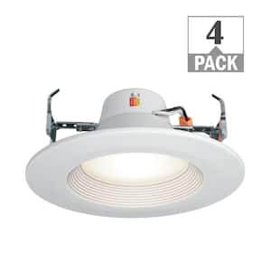 5 in./6 in. Selectable CCT Integrated LED Recessed Light Trim 800 Lumens 2700K 3000K 4000K Dimmable (4-Pack)