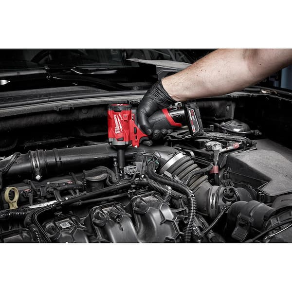 Milwaukee M12 FUEL 12-Volt Lithium-Ion Brushless Cordless Stubby 3/8 in.  Impact Wrench w/4.0 Ah Starter Kit 48-59-2440-2554-20 - The Home Depot