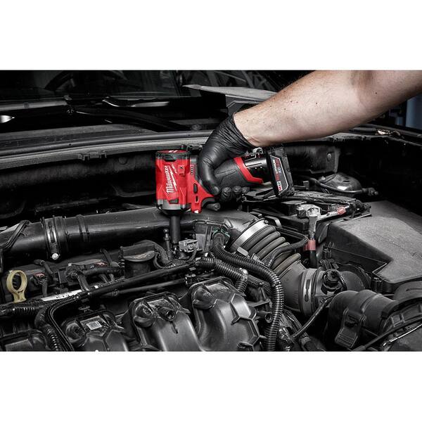 Milwaukee - M12 FUEL 12V Lithium-Ion Brushless Cordless Stubby 3/8 in. Impact Wrench Kit With M12 4.0Ah Battery