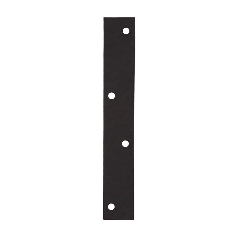 (4-Pack) 8 in. Black Hammered Mending Plate