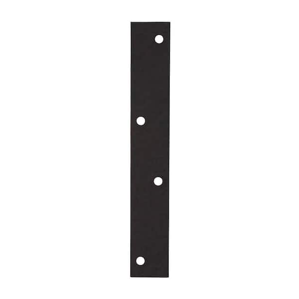 Everbilt (4-Pack) 8 in. Black Hammered Mending Plate