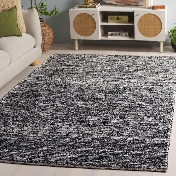 Cape Cod 8 ft. x 10 ft. Ivory/Black Distressed Gradient Area Rug
