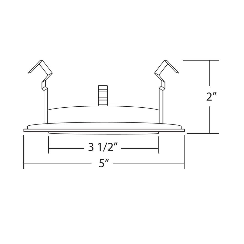 5'' White Satin Glass Recessed Shower Trim Kit
