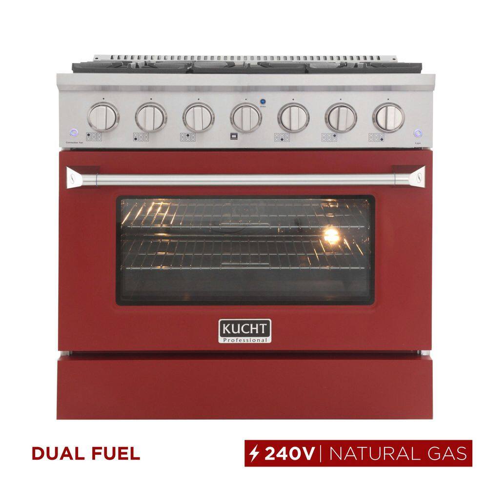 36 in. 5.2 cu. ft. Dual Fuel Range with Gas Stove and Electric Oven with Convection Oven in Stainless Steel price history on PriceWatchPro
