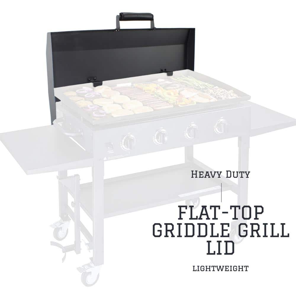 KHOMO Gear Black Aluminum Griddle Grill Cover with Hangers