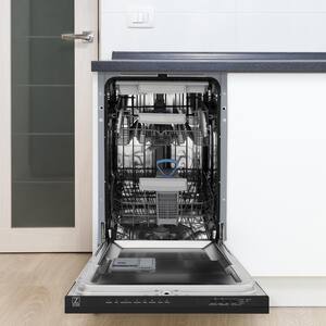 18" Compact 3rd Rack Top Control Dishwasher in Custom Panel Ready with Stainless Steel Tub, 51dBa