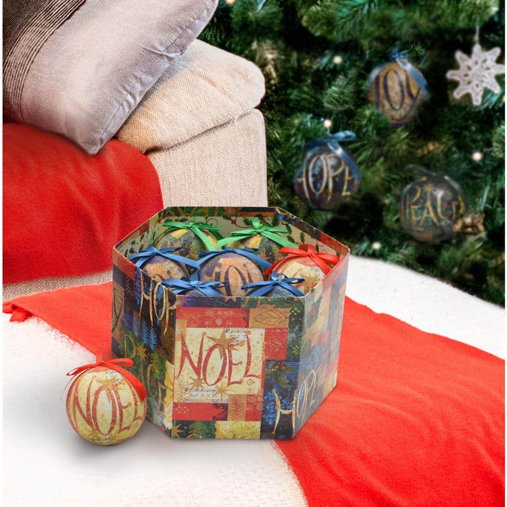 Inspirational Shatterproof Ball Christmas Ornaments (14-Pack)
