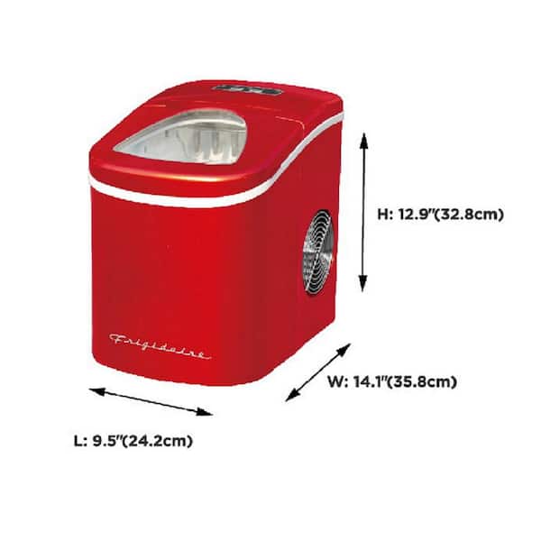 Rent to own Frigidaire - 26-Lb. Compact Ice Maker - Red