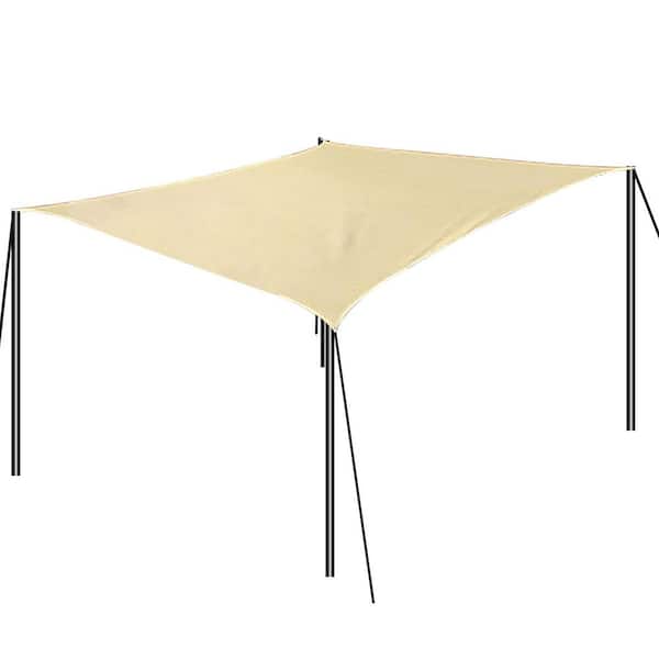 10'x16.5' Rectangle Sun Shade Sail Waterproof Awning Canopy 95% UV Blocking for Outdoor Garden Patio Party Playground