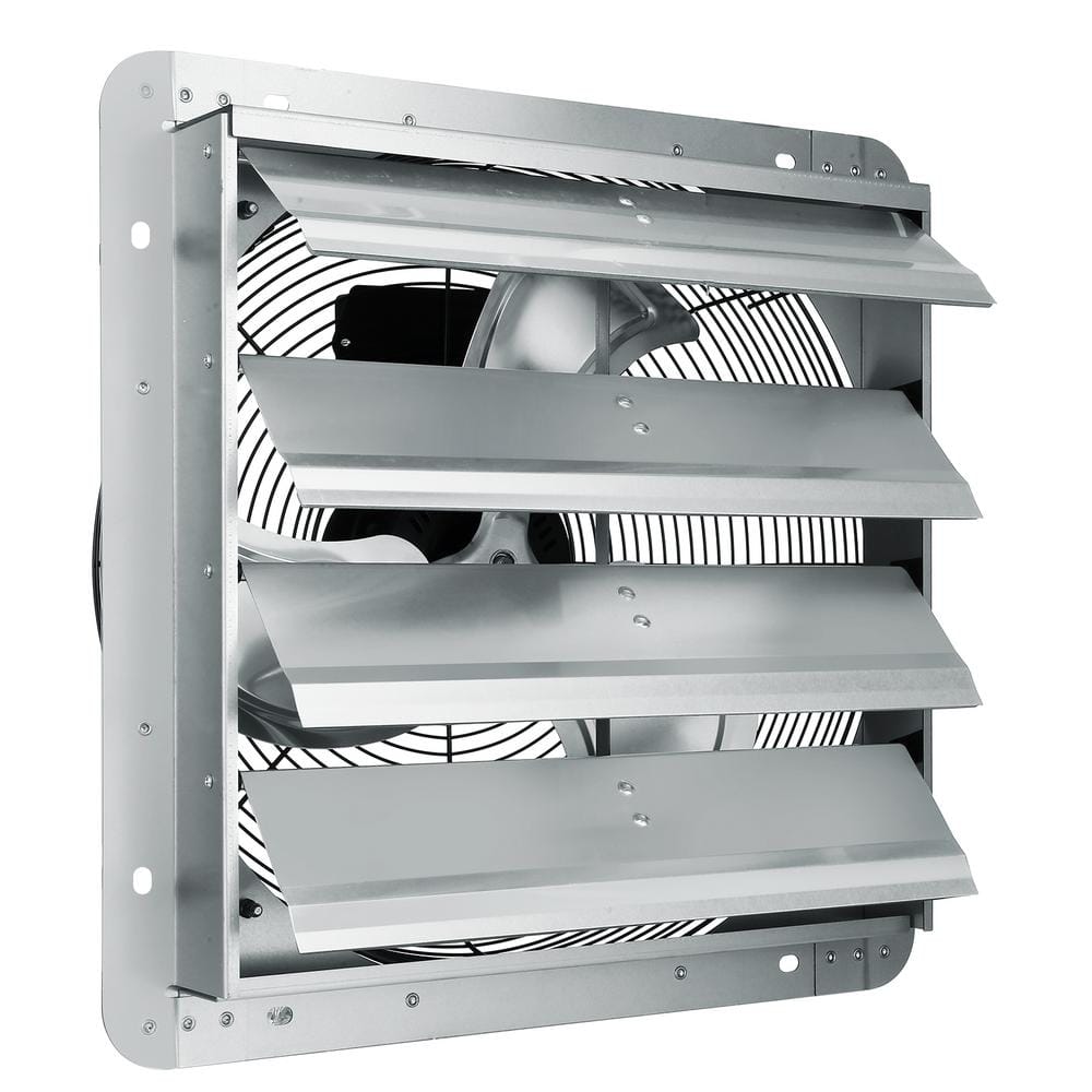 VEVOR 16 in. Shutter Exhaust Fan High-speed 2000 CFM Aluminum Wall VEVOR 16 in. Shutter Exhaust Fan High-speed 2000 CFM Aluminum Wall
