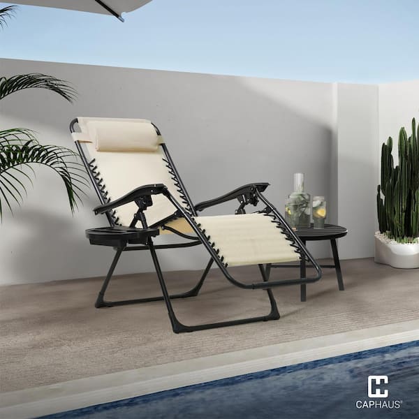 120サイズセット⑨ CAPHAUS Folding Zero Gravity Chair, Anti-Gravity Chair with Cup