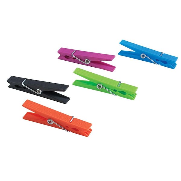 Everbilt Plastic Multi-Color Indoor and Outdoor Clothespins (30-Pack)