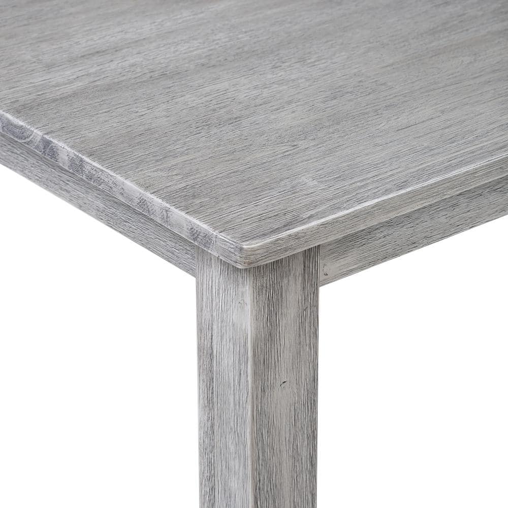 Storm Gray Reclaimed Wood Rustic Counter Height Pub Table