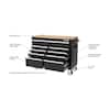 Husky Tool Storage 46 in. W x 18 in. D 9-Drawer Mobile Workbench Cabinet in Gloss Black H46X18MWC9BLK