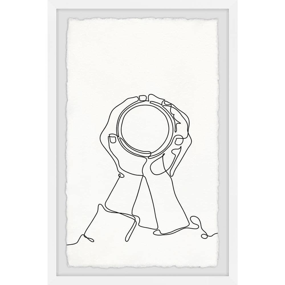 Look Through by Marmont Hill Framed People Art Print 36 in. x 24 in.