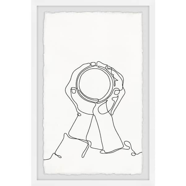 Unbranded "Look Through" by Marmont Hill Framed People Art Print 36 in. x 24 in.