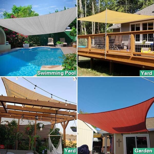 Artpuch 10' x 13' Shade Sails 185GSM Rectangle deals Shade Sail UV Block for Patio