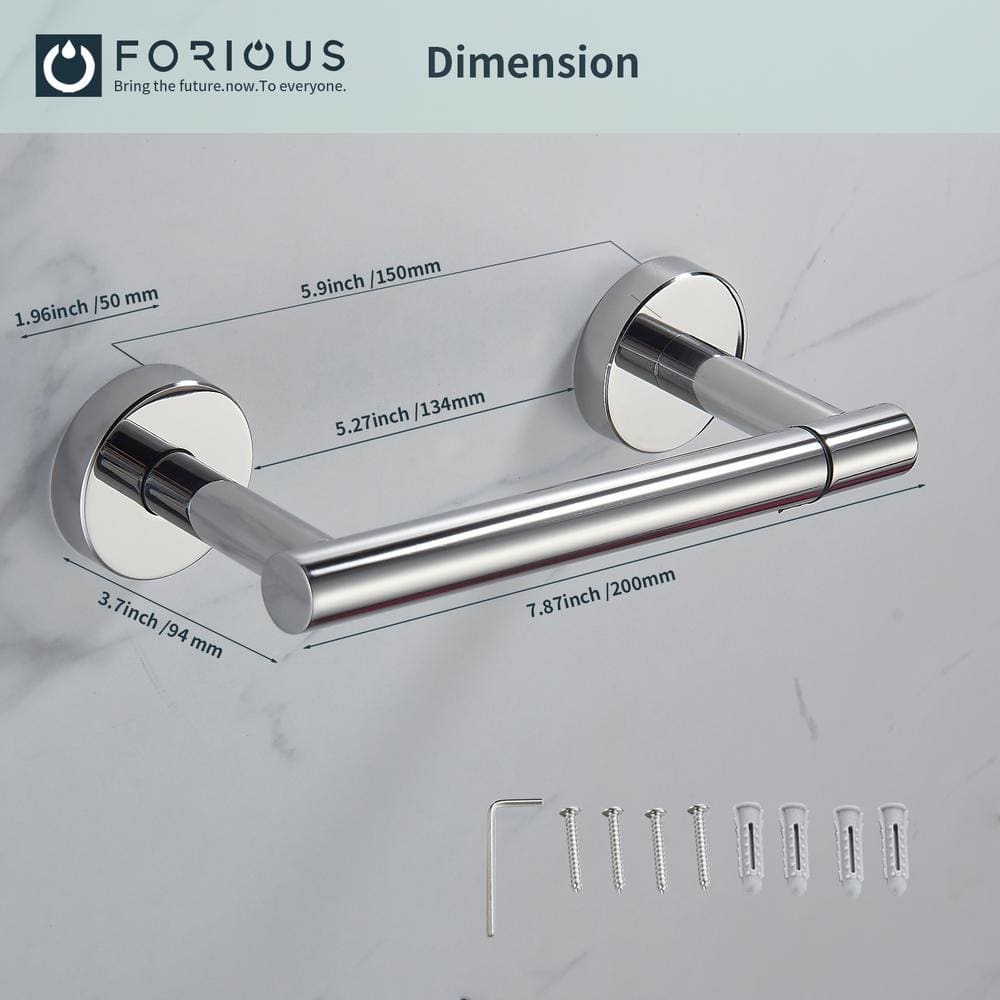 Chrome Stainless Steel Wall Mounted Toilet Paper Holder