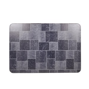 36 in. x 52 in. Shelter Type Gray Slate Tile Stove Board
