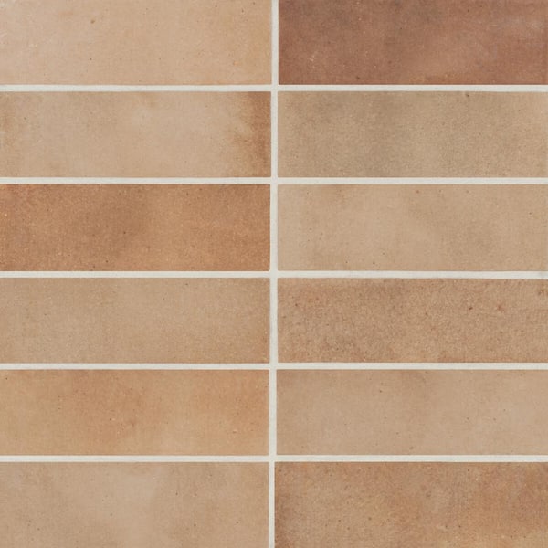 Bedrosians Sample-Celine 4 in. x 5 in. Matte Cotto Porcelain Floor Subway Tile