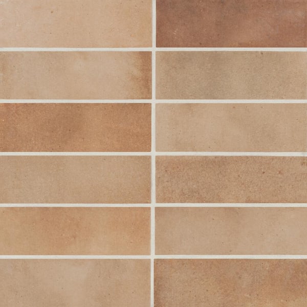 Bedrosians Celine Rectangle 2 in. x 6 in. Matte Cotto Porcelain Floor Tile (5.33 sq. ft./Case)