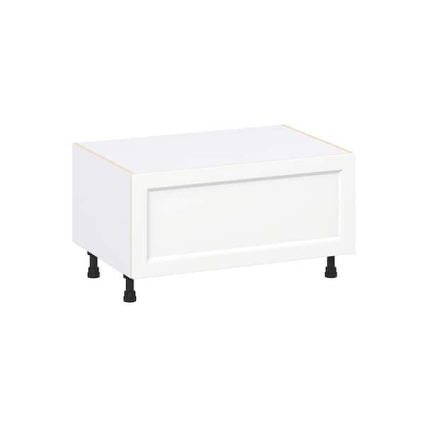 Laramie 36 in. W x 24 in. D x 19.5 in. H Assembled Window Seat Base Kitchen Cabinet in Painted Bright White