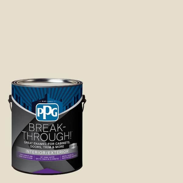 Break-Through! 1 gal. PPG1102-2 Fossil Stone Satin Door, Trim & Cabinet Paint