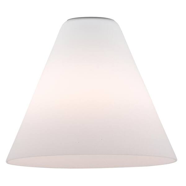 Access Lighting 7 in. White Glass Shade 23104-WHT - The Home Depot