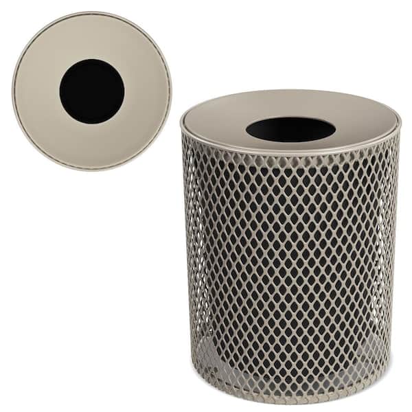 32 Gallon Outdoor Commercial Expanded Metal Portable Trash Receptacle