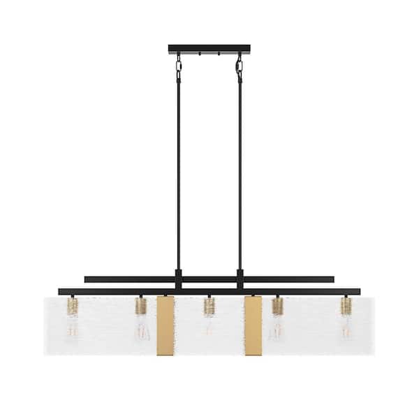 Golden Lighting Holden 4-Light Black Modern/Contemporary Chandelier