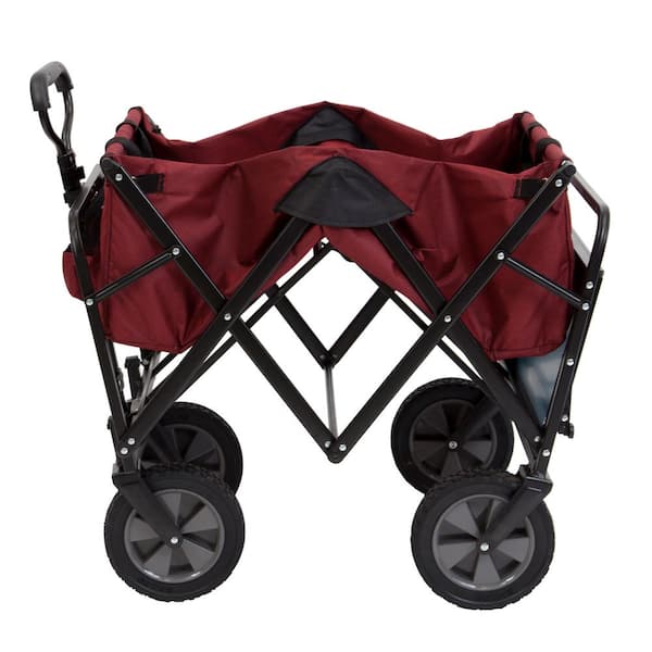 Mac Sports Collapsible Folding Outdoor Garden Utility Wagon with 