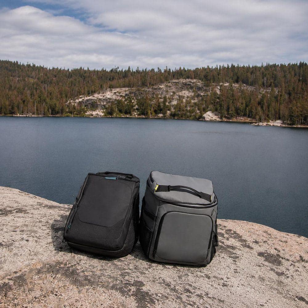Black Insulated Waterproof Leakproof Backpack Cooler Lunch Bag 49 Can Portable Lightweight Travel Camping Beach Bag