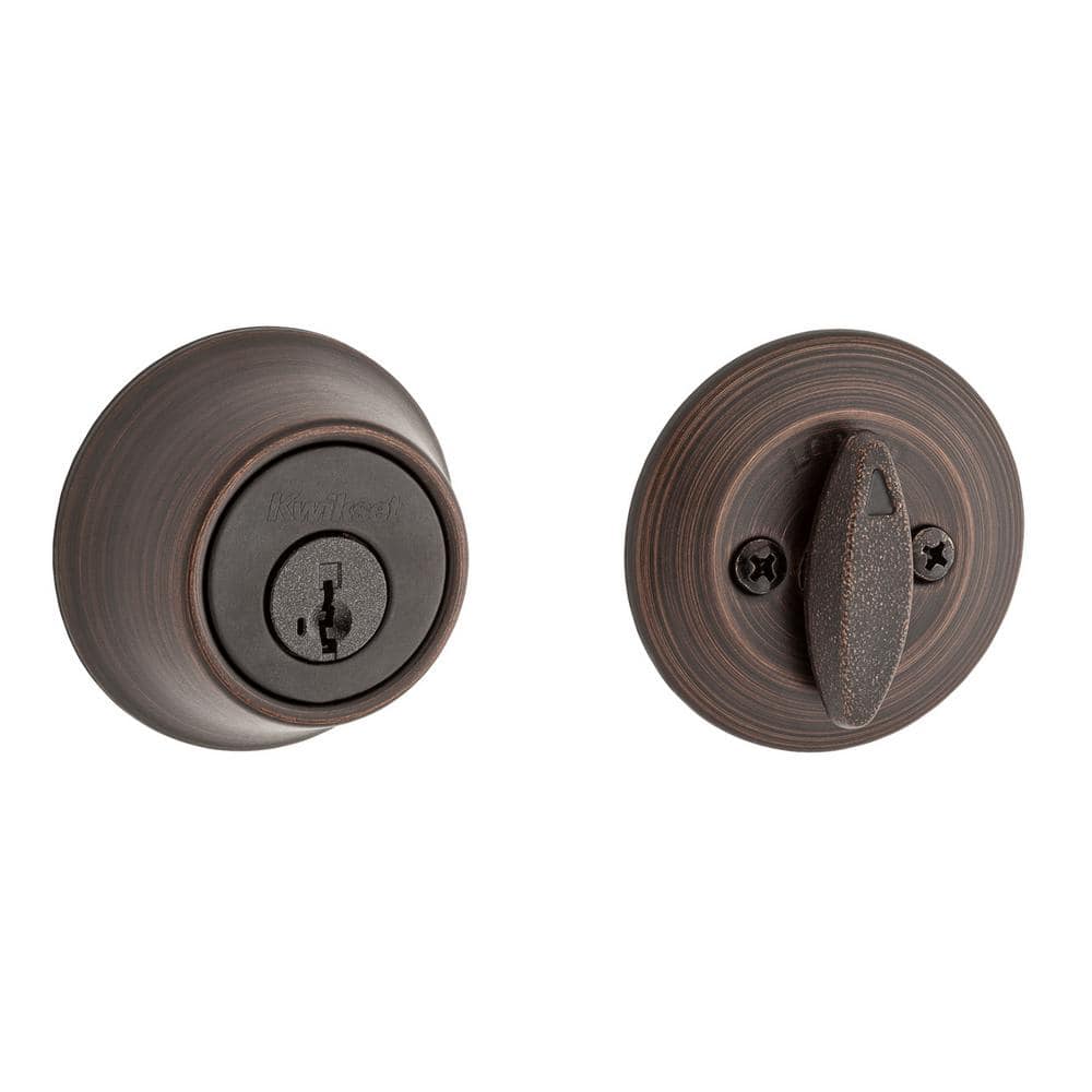 Venetian Bronze Single Cylinder Deadbolt Door Lock
