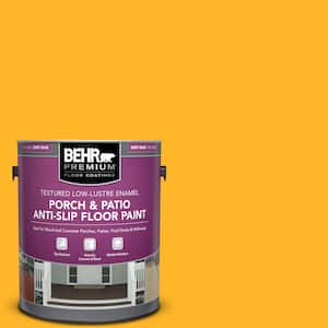 1 gal. #P260-7 Extreme Yellow Textured Low-Lustre Enamel Interior/Exterior Porch and Patio Anti-Slip Floor Paint