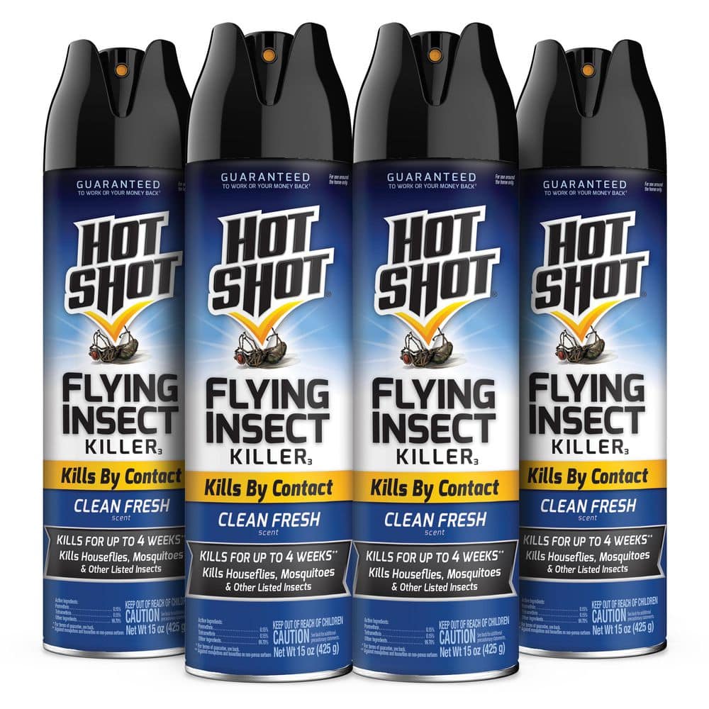 15 oz. Flying Insect Killer Aerosol Spray Clean Fresh Scent (4-Pack) price history on PriceWatchPro