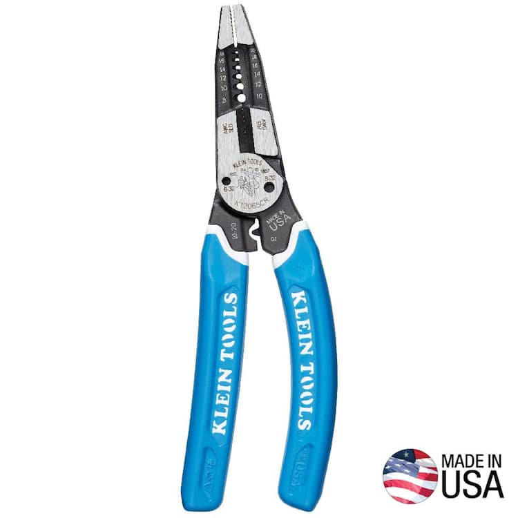 Klein Tools Klein-Kurve Heavy-Duty Wire Stripper / Cutter / Crimper Multi Tool, 8-20 AWG