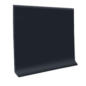 Black 0.125 in. x 4 in. x 48 in. Vinyl Wall Cove Base (30-Pieces)