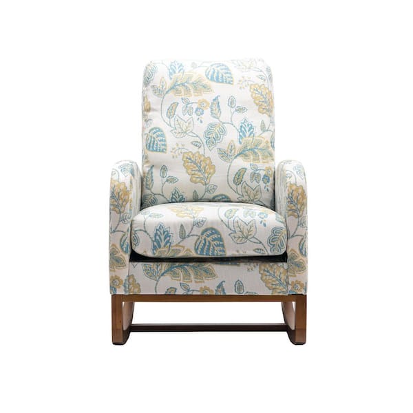 Utopia 4niture Maude Green Polyester Fabric Rocking Chair