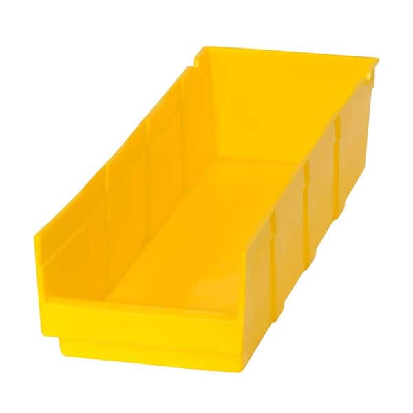 Edsal 1.87-Gal. Heavy Duty Plastic Storage Bin in Yellow (24-Pack)