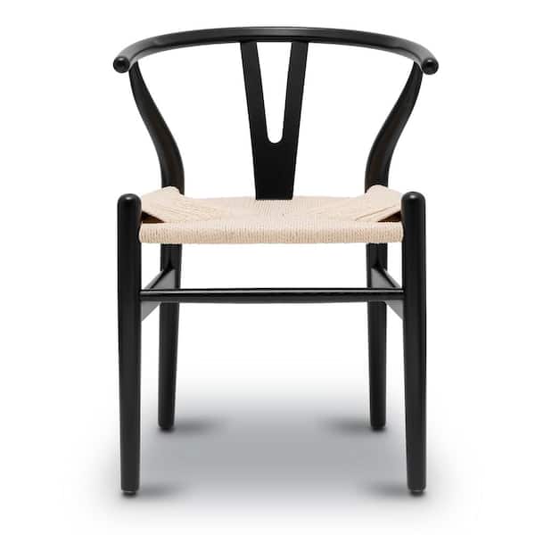 Poly and Bark Weave Black Chair