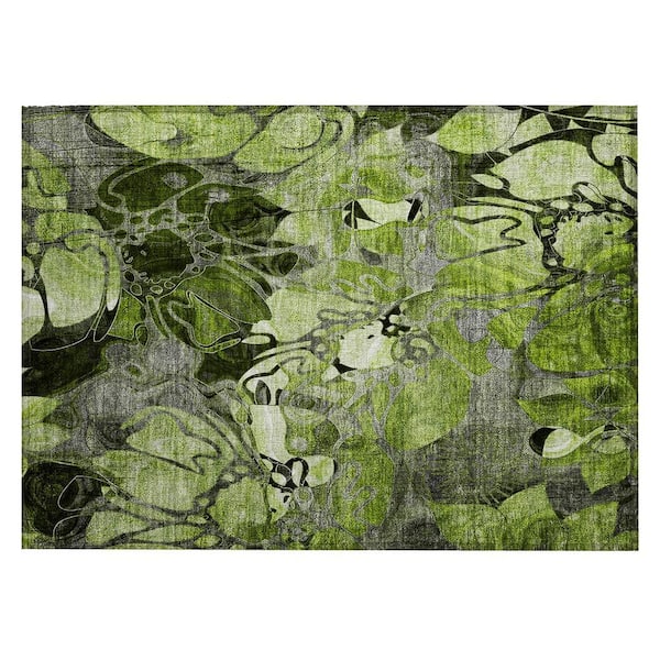 Chantille ACN558 Fern 1 ft. 8 in. x 2 ft. 6 in. Machine Washable Indoor/Outdoor Geometric Area Rug