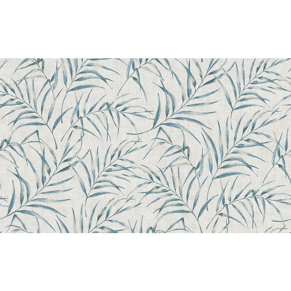 Advantage Botanical Blue Wallpaper Sample