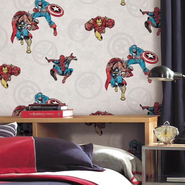 RoomMates Avengers Classic Peel and Stick Wallpaper (Covers 28.29
