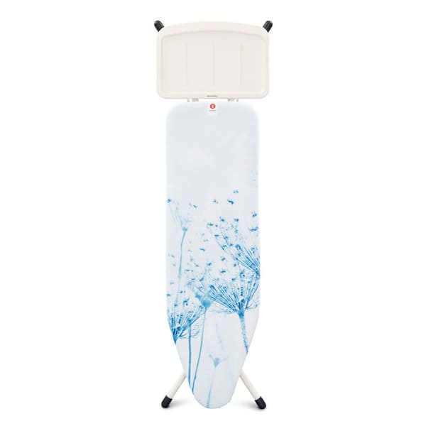 Brabantia Ironing Board C with Steam Iron Rest, Linen Rack, Ecru Cream  Cover and Silver Frame 321924 - The Home Depot