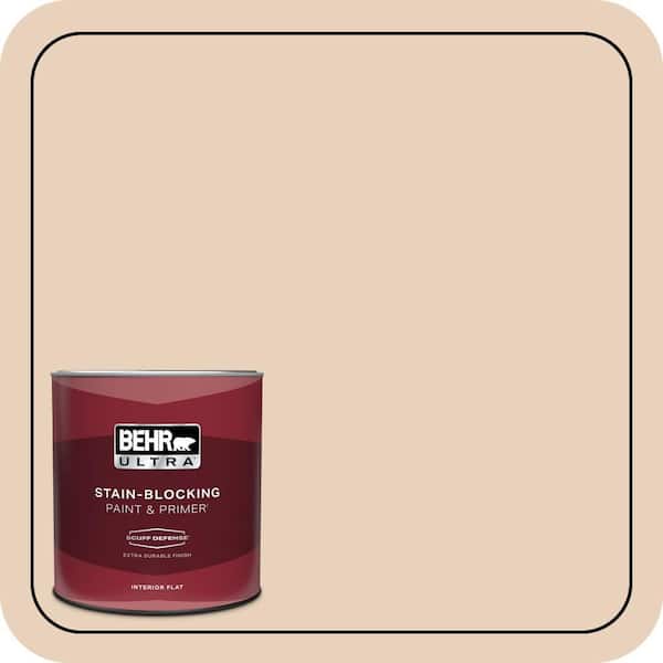 BEHR ULTRA 1 qt. #PPL-61 Spiced Beige Extra Durable Flat Interior Paint & Primer