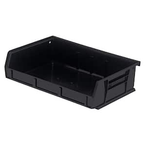 Ultra Series 2.11 qt. Stack and Hang Bin in Black (8-Pack)