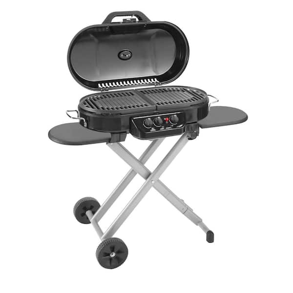 Stand-Up Propane Grill Outdoor Road Trip Portable Red Camping Hunting Tailgate 