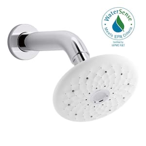 Exhale 4-Spray Patterns 5 in. Wall Mounted Fixed Shower Head in Polished Chrome