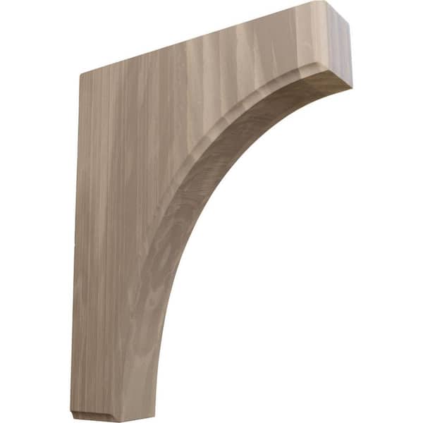 Ekena Millwork 1-3/4 in. x 8 in. x 10 in. Unfinished Wood Walnut Clarksville Corbel
